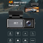 New 3.2Inch Dash Cam Dual Lens Ultra HD Real 4K Car DVR Camera WIFI GPS Rear View Night Vision WDR Video Recorder 24H Parking